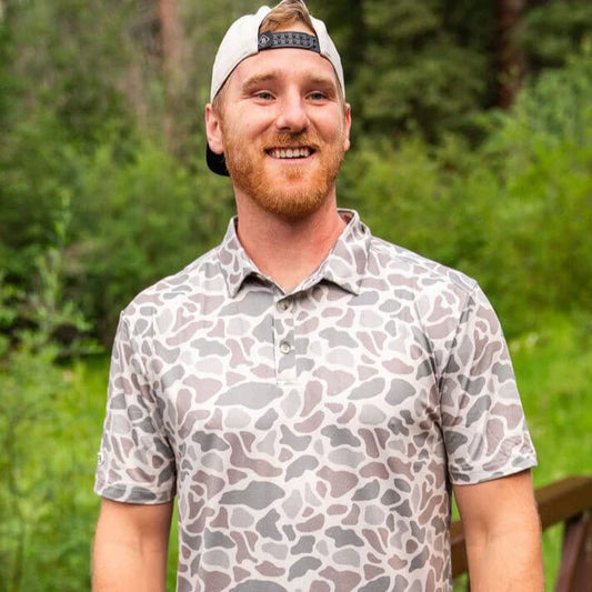 Burlebo Performance Polo- Classic Deer Camo