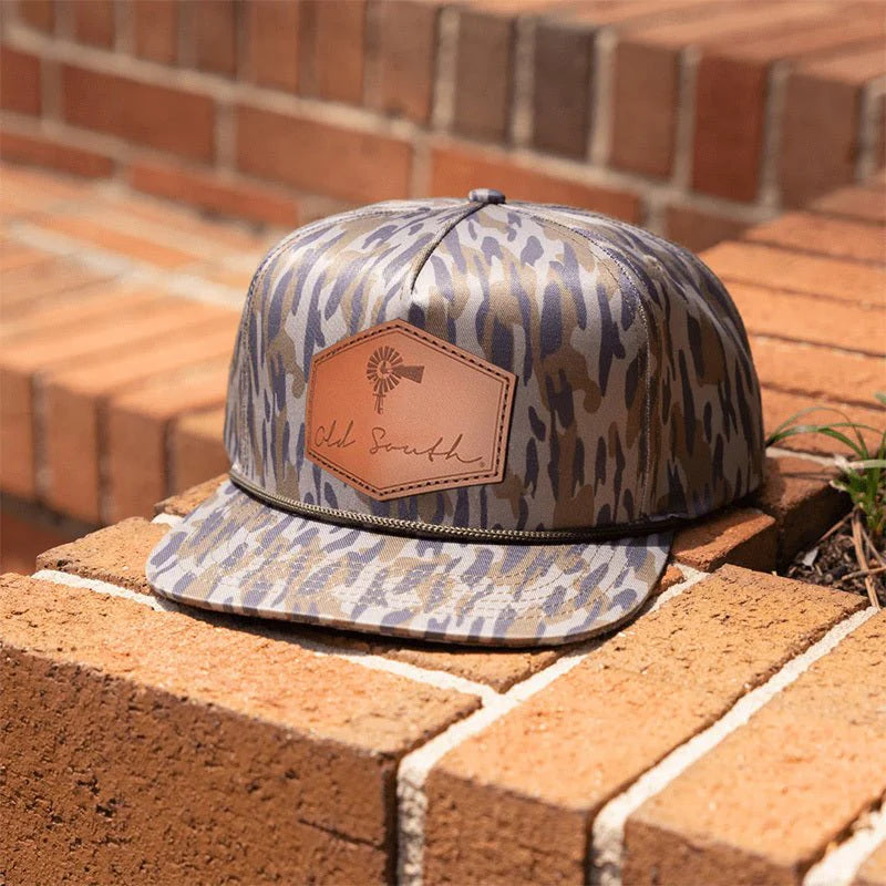 Old South Signature Leather Patch Osland Camo - Trucker Hat