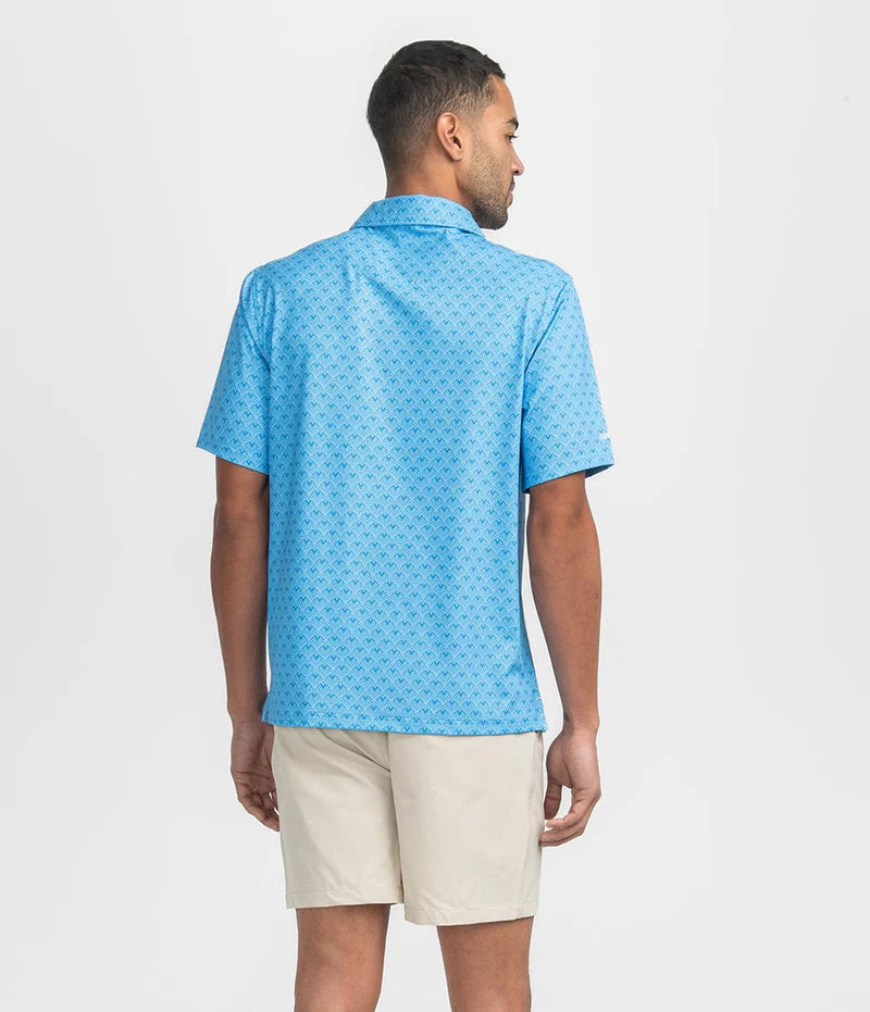 Sapphire Spring Printed Polo