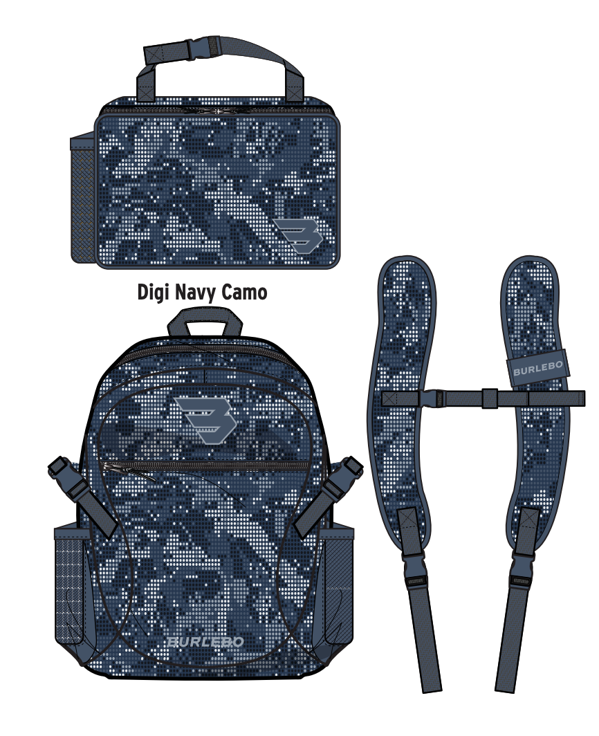 Burlebo Backpack - Navy Digi Camo