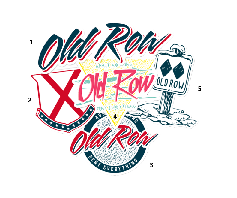 Old Row Variety Stickers