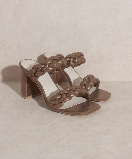 Savannah Bronze Metallic Heels