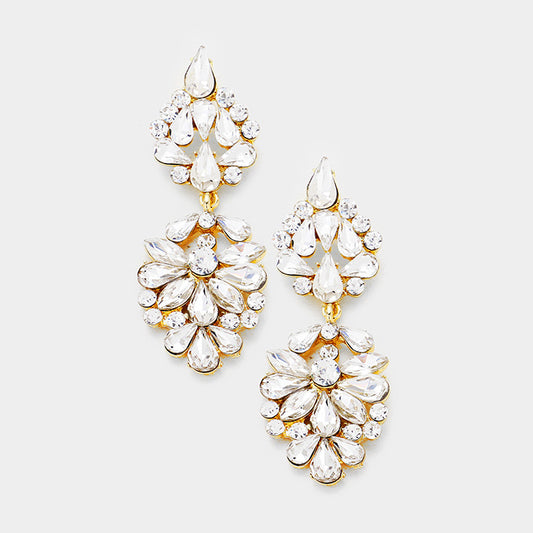 Clear Marquise Formal Earring