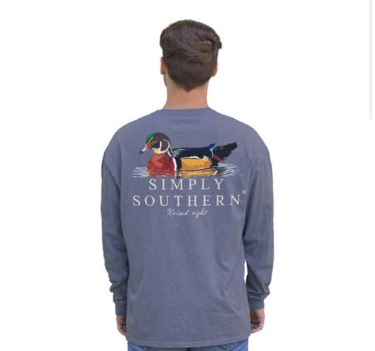 Men’s Simply Southern LS Tee Duck