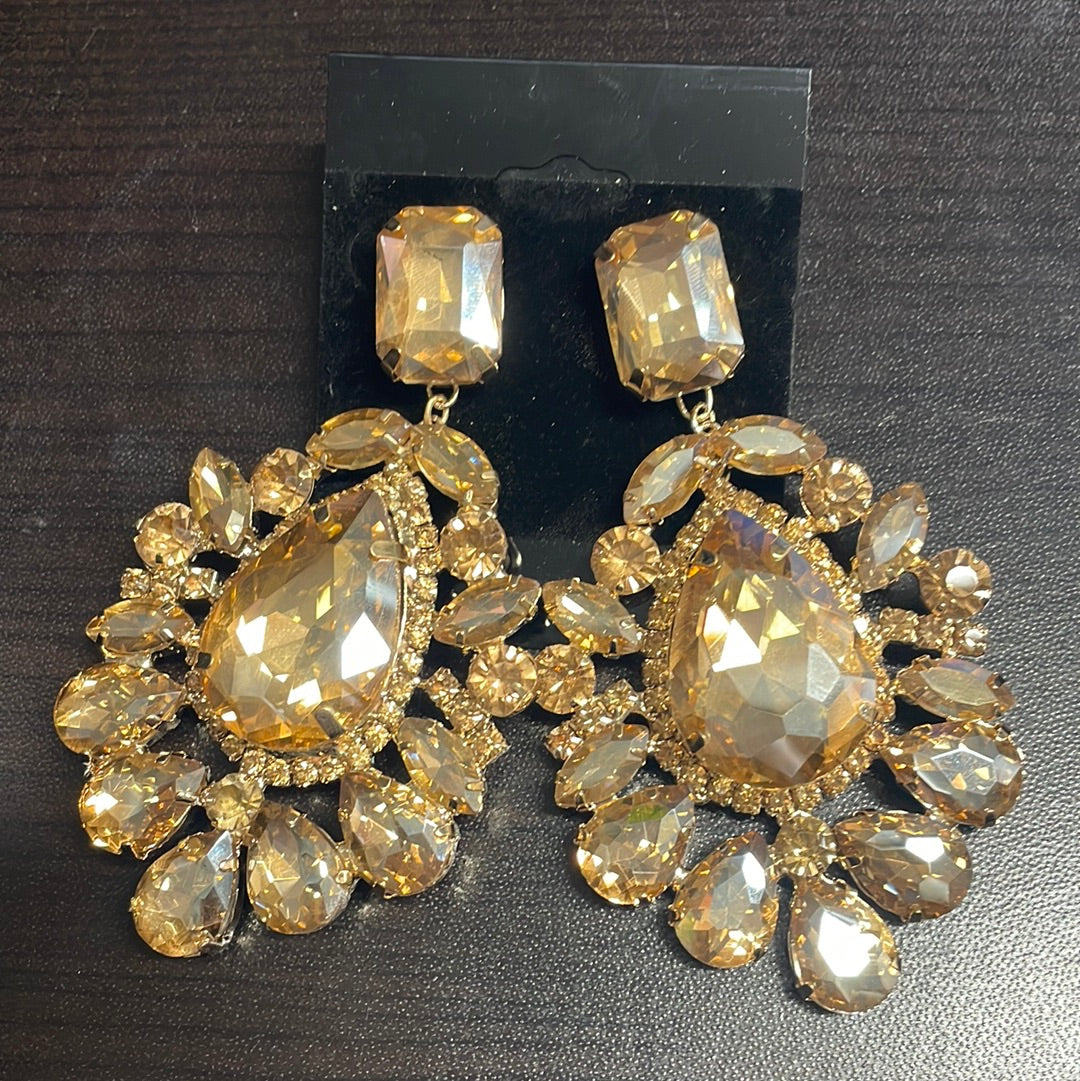 Formal Earrings Topaz XL Teardrop