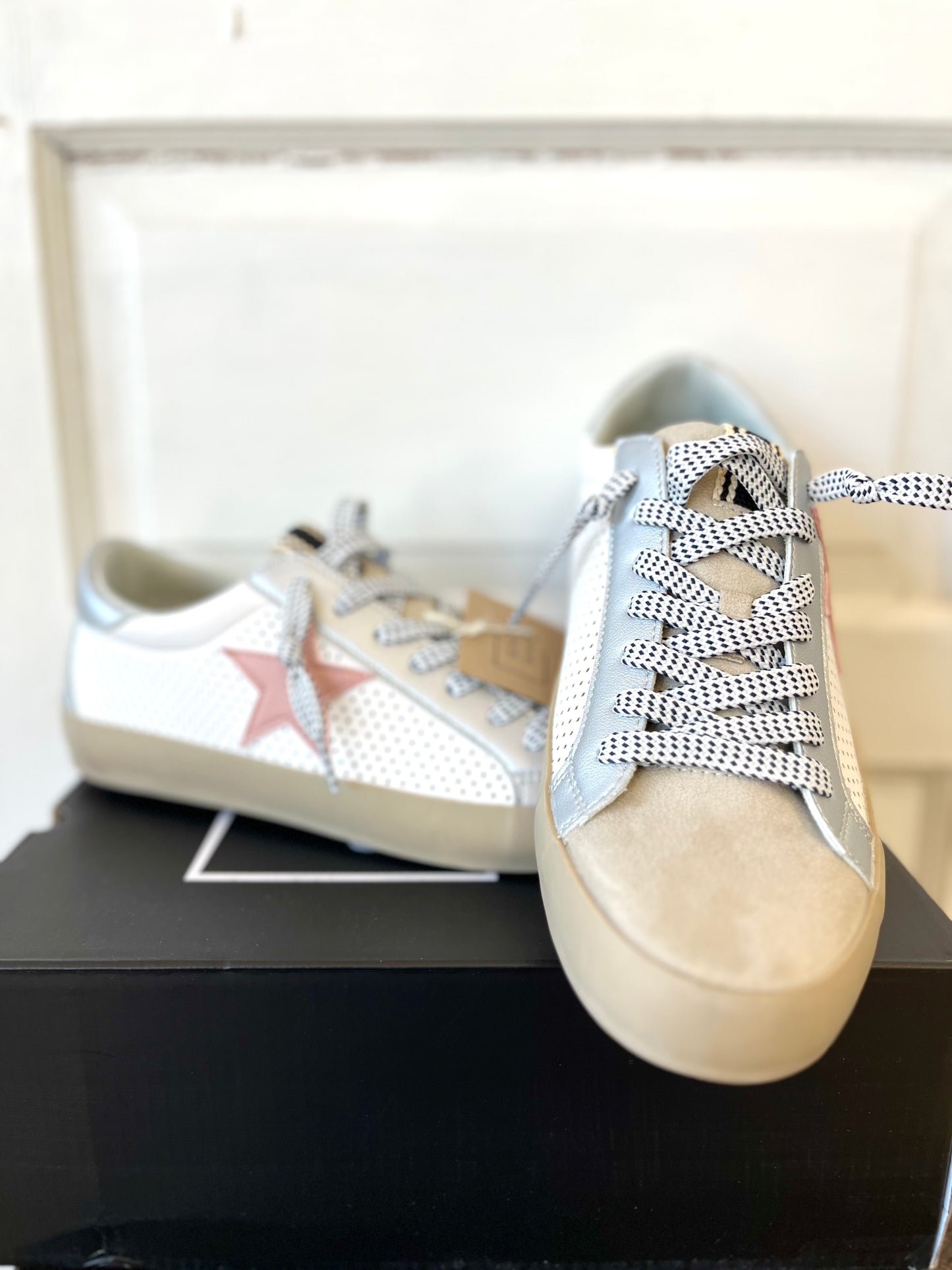 Shu Shop Paula Pink Star Sneakers