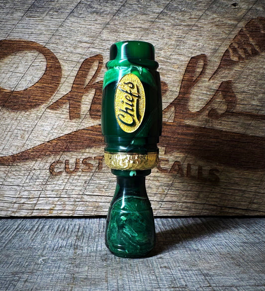 Chief's Custom Calls Green Banded Duck Call