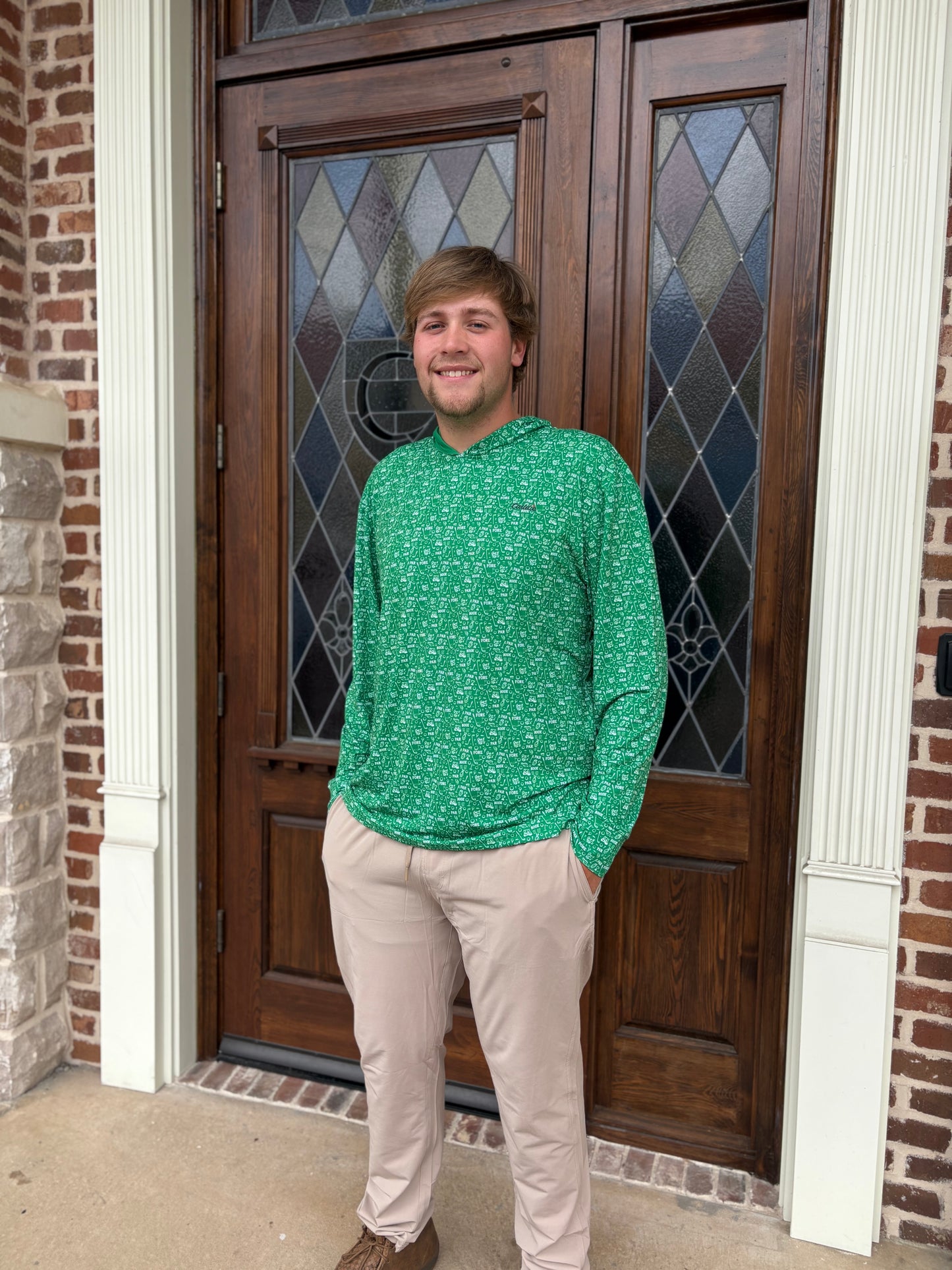 Caddie Hazard Hoodie - Green