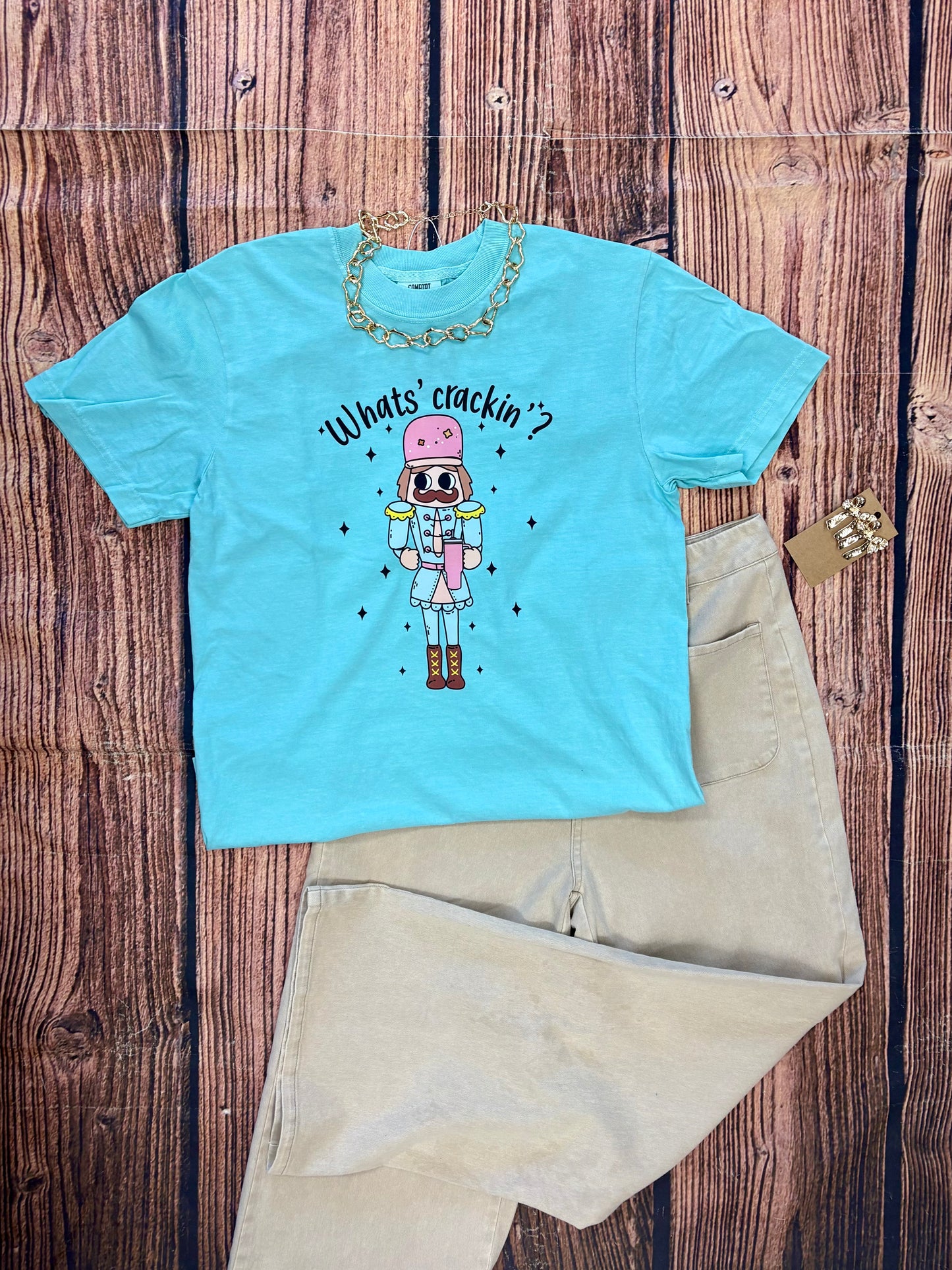 Peyton River Christmas Tee - What's Crackin