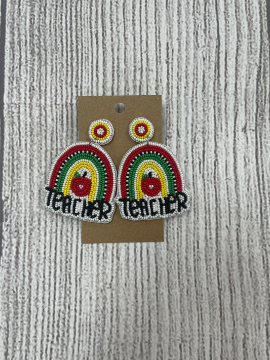 Beaded Teacher Earrings