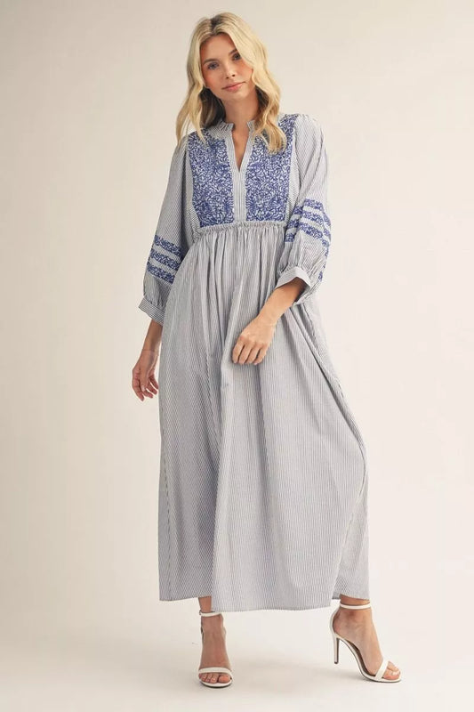 The Kelsey Dress - Blue