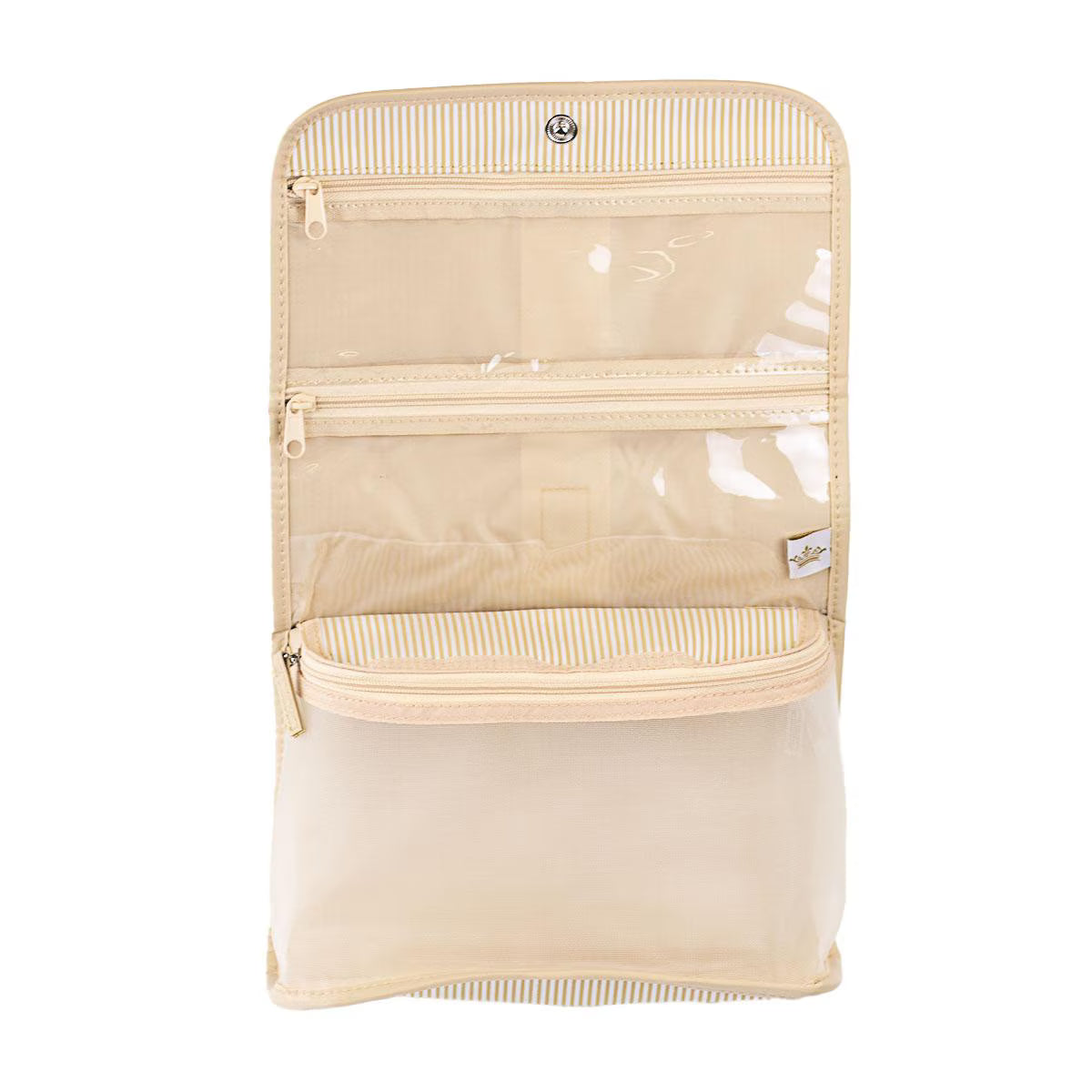 Pinstripe Cosmetic - White/Shell