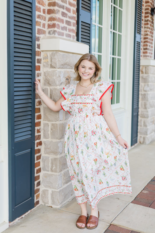 Childhood Home Dress - Red