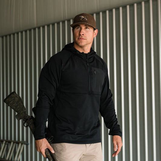 Burlebo Blaze Tech Quarter Zip - Black