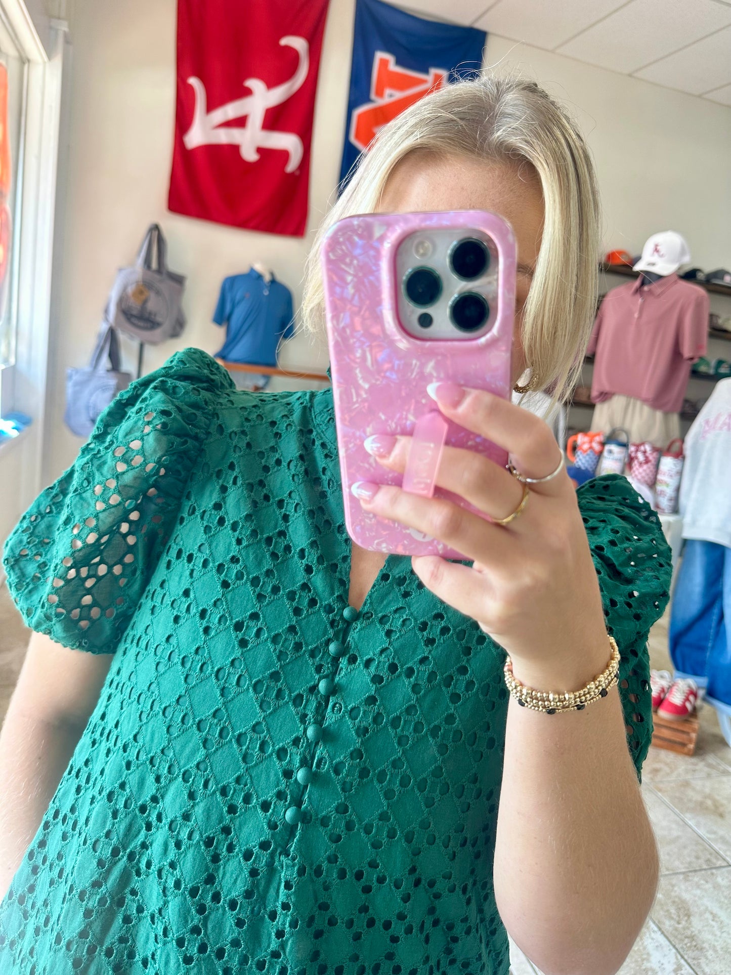 Evermore Dress - Hunter Green