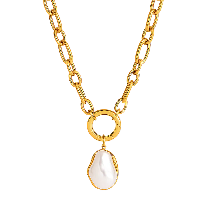 Ellie Vail Langston Baroque Pearl Pendant Necklace