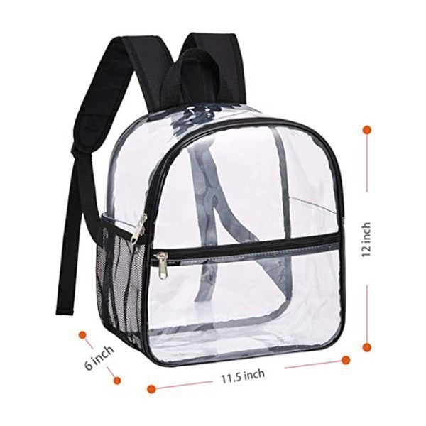 Clear as Day Black Backpack