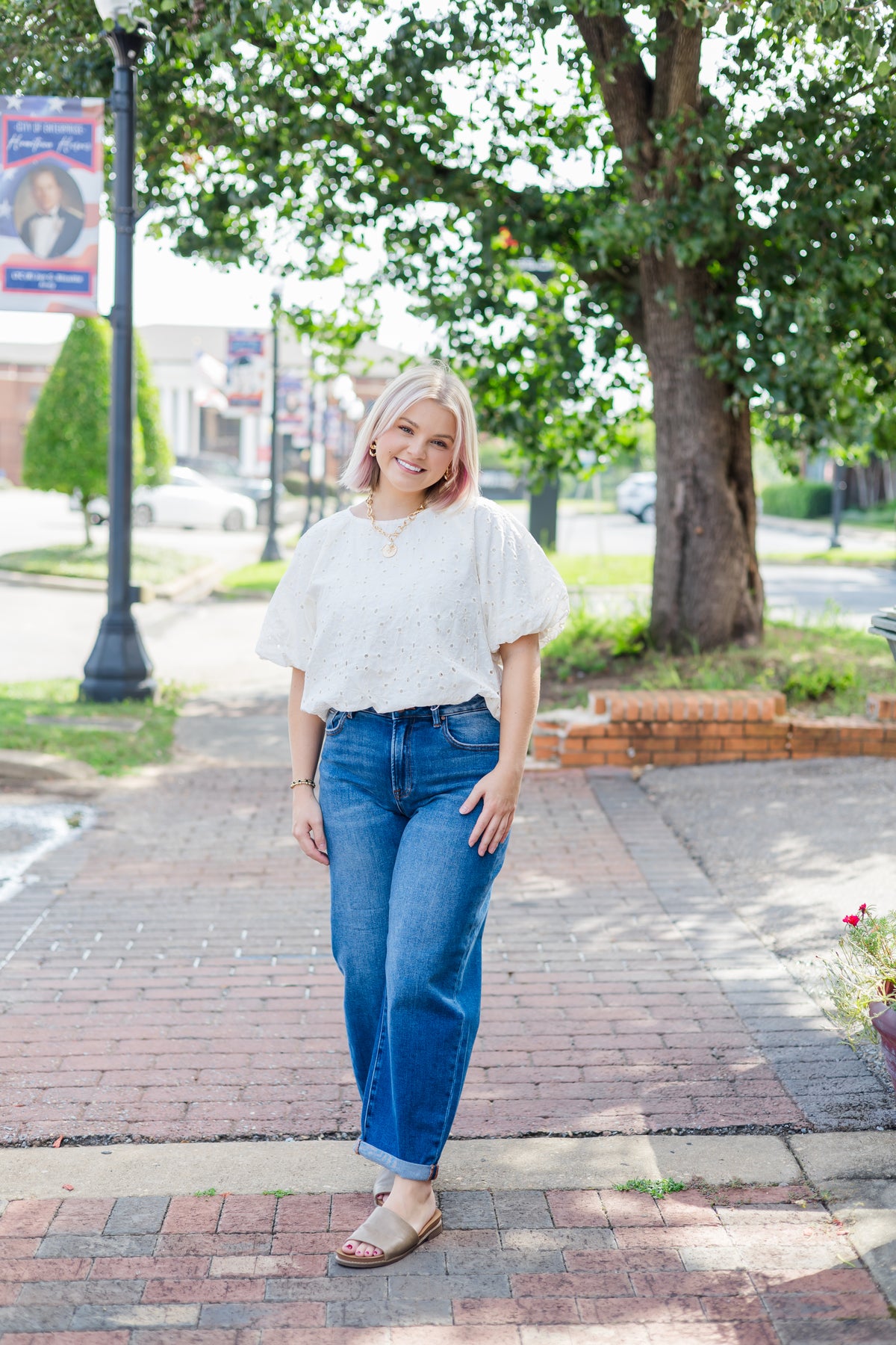 Lucky Girl Top - Cream