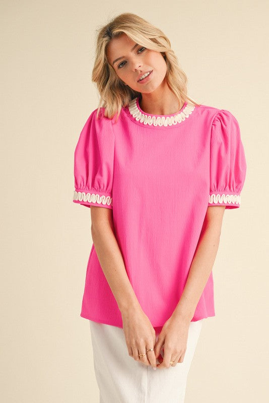 Being Unique Top - Hot Pink