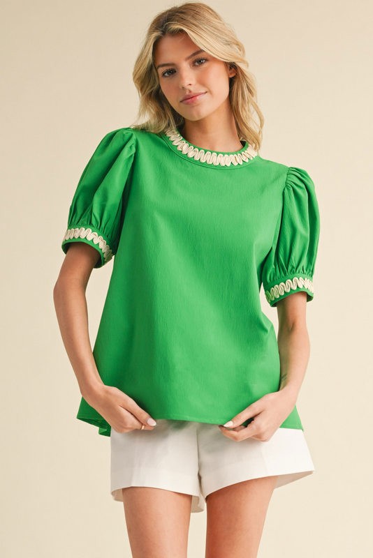Being Unique Top - Kelly Green