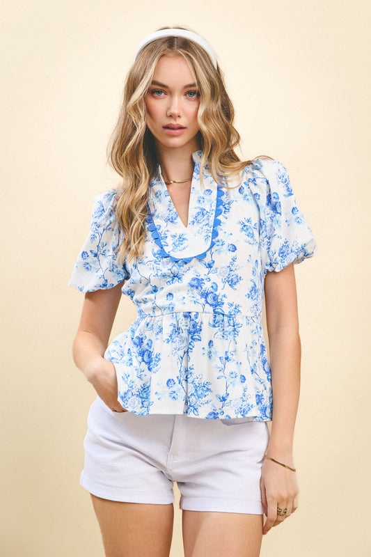 The Hannah Top - Blue