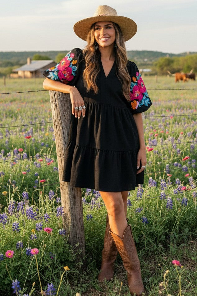 Midnight Florals Dress