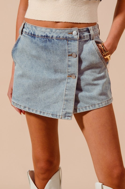 Let's See It in Concert Denim Skort