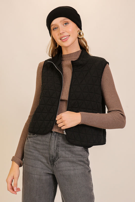 Perfect Timing Vest - Charcoal