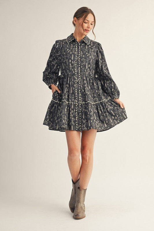 Breathe with Me Dress - Ash Grey