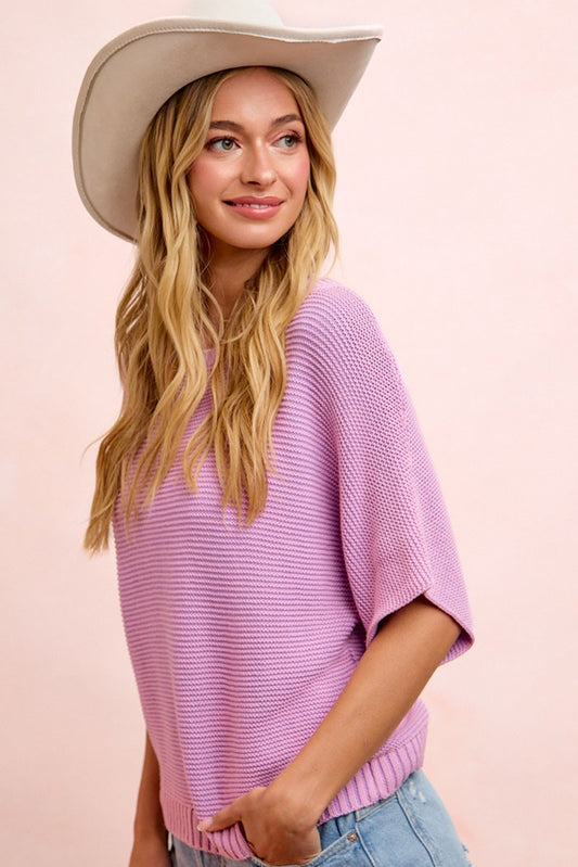 Pastel Getaway Top - Washed Lavender