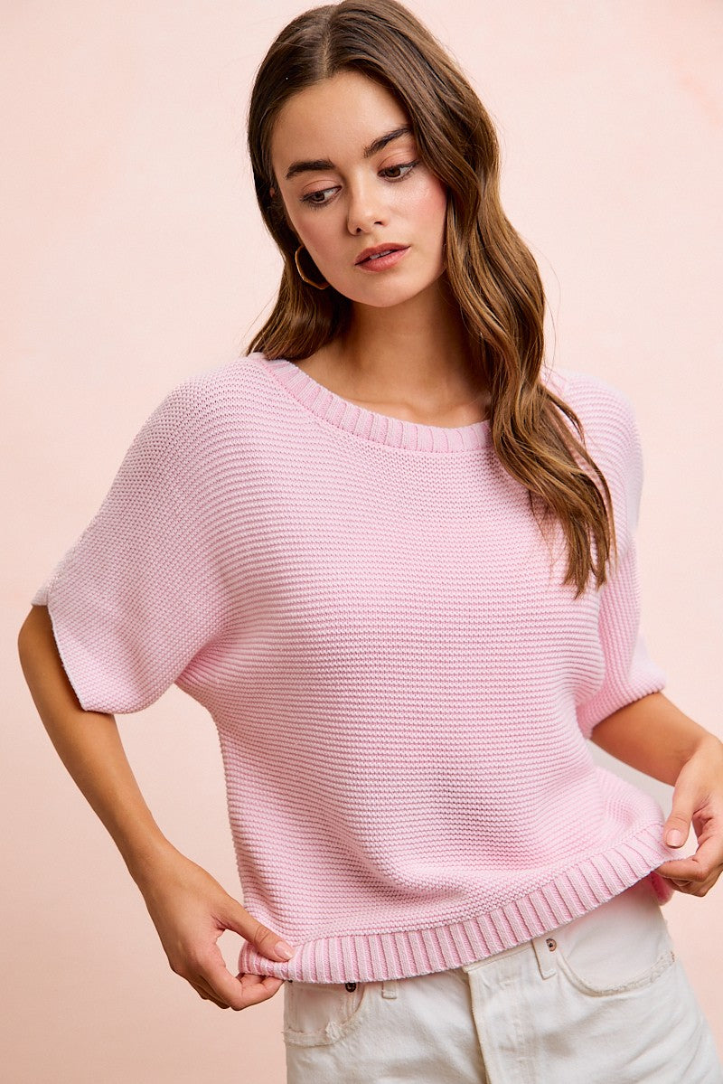 Pastel Getaway Top - Washed Rose