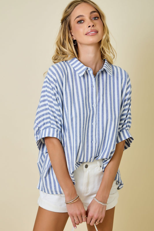 Sailing Sunsets Oversized Top