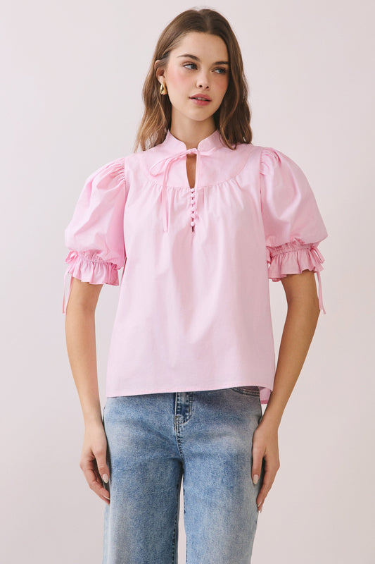 The Caylea Top - Pink
