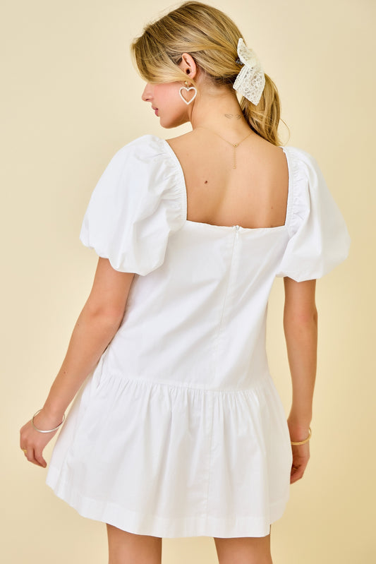 Ray Of Sunshine Dress - White