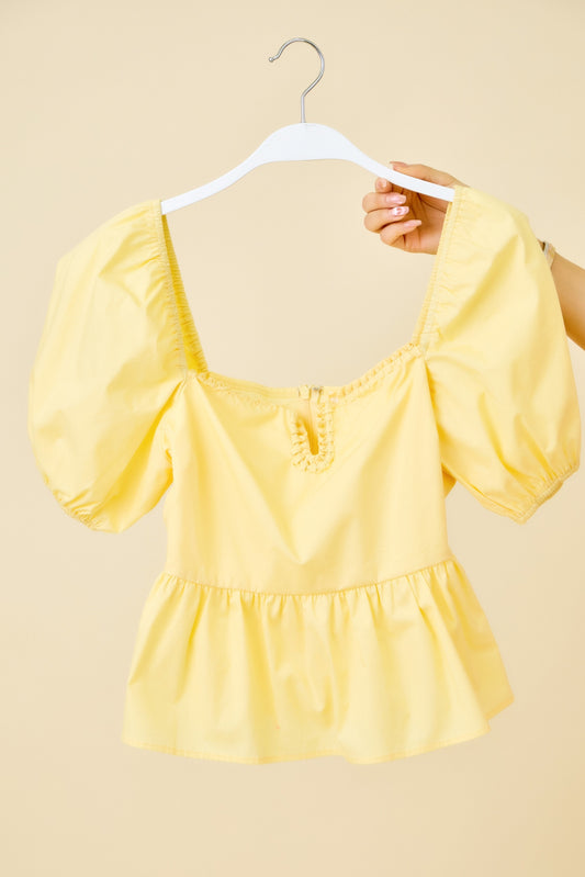 Preppy Basics Top - Lemon