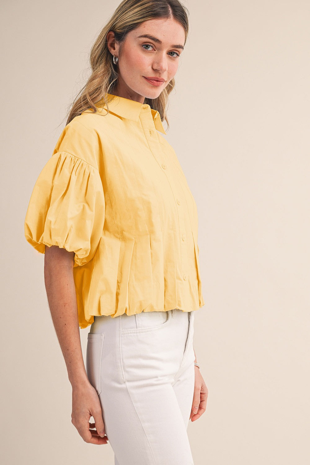 Keeping It Simple Top - Yellow