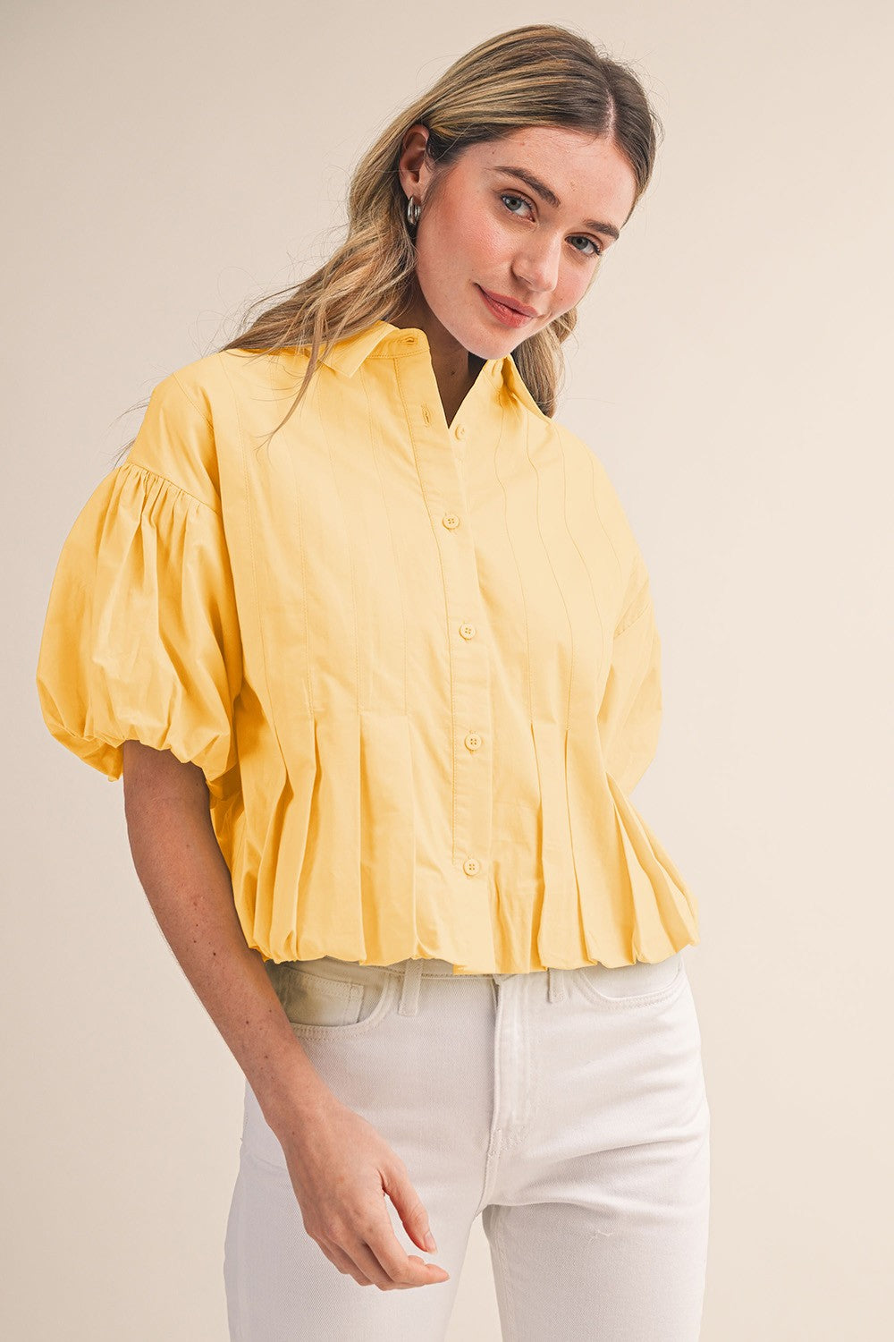 Keeping It Simple Top - Yellow