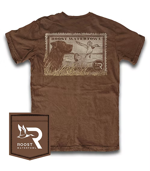 Roost Brown Lab Stamp Tee