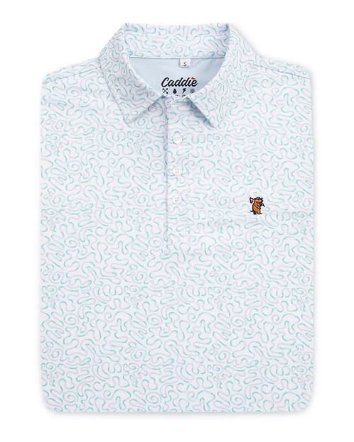 Caddie Surge Polo - Blue/Green