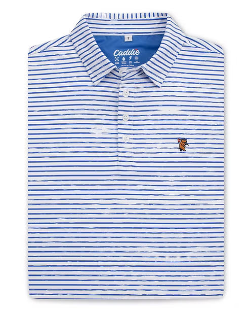 Caddie Flow Polo - Blue/White