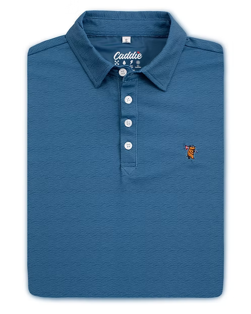 Caddie Wave Polo - Blue