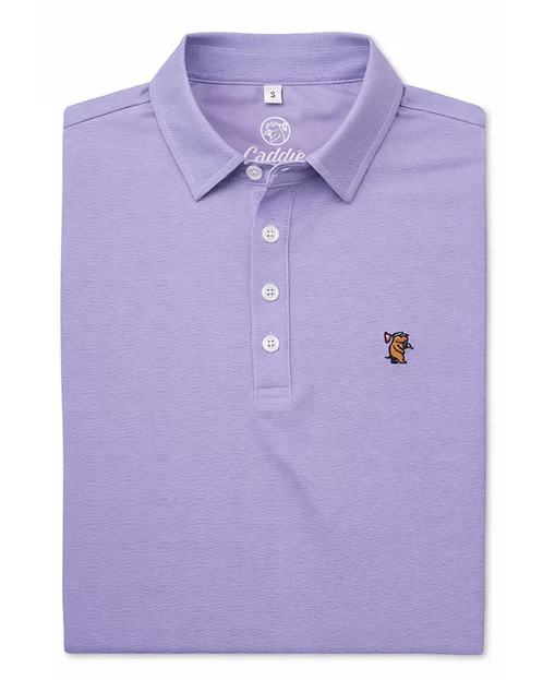 Caddie Wave Polo - Purple