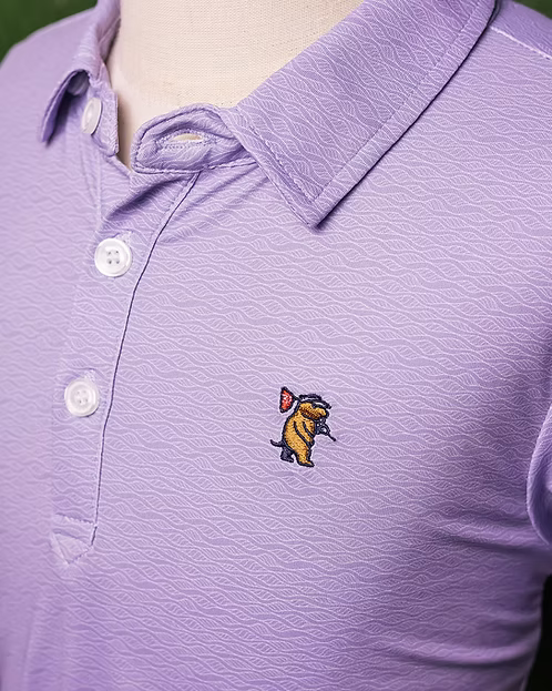Caddie Wave Polo - Purple