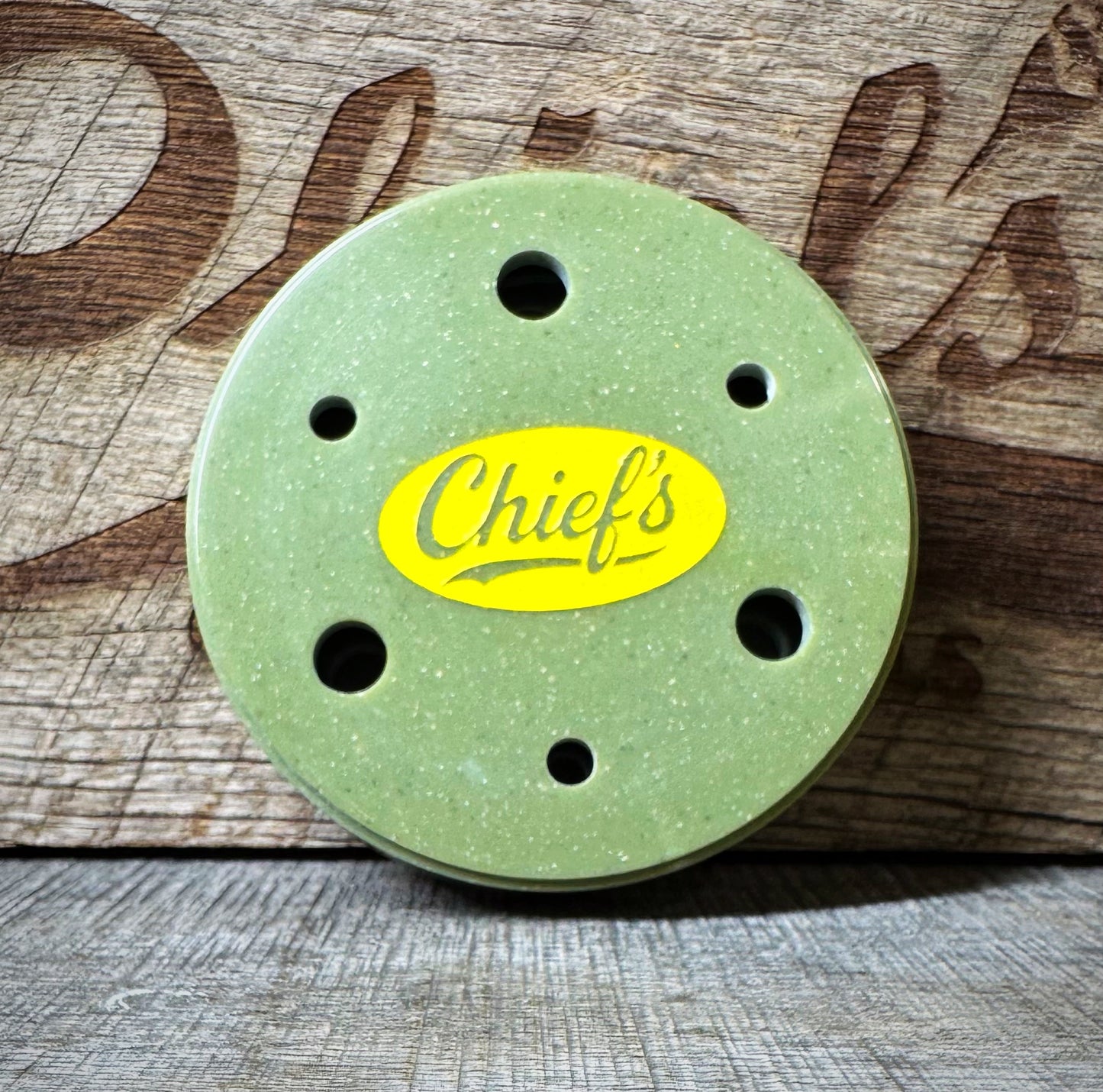 Chief’s Custom Calls OD Green Corian Slate Glass Turkey Call