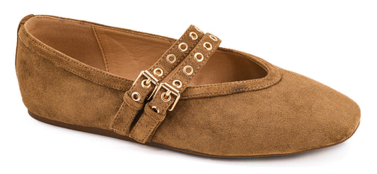 Corky’s All Eyes On Me - Camel Faux Suede