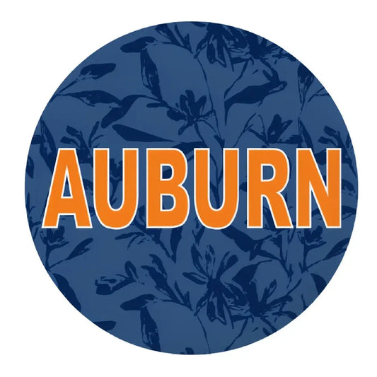 Auburn Gameday Button - AUBURN Floral
