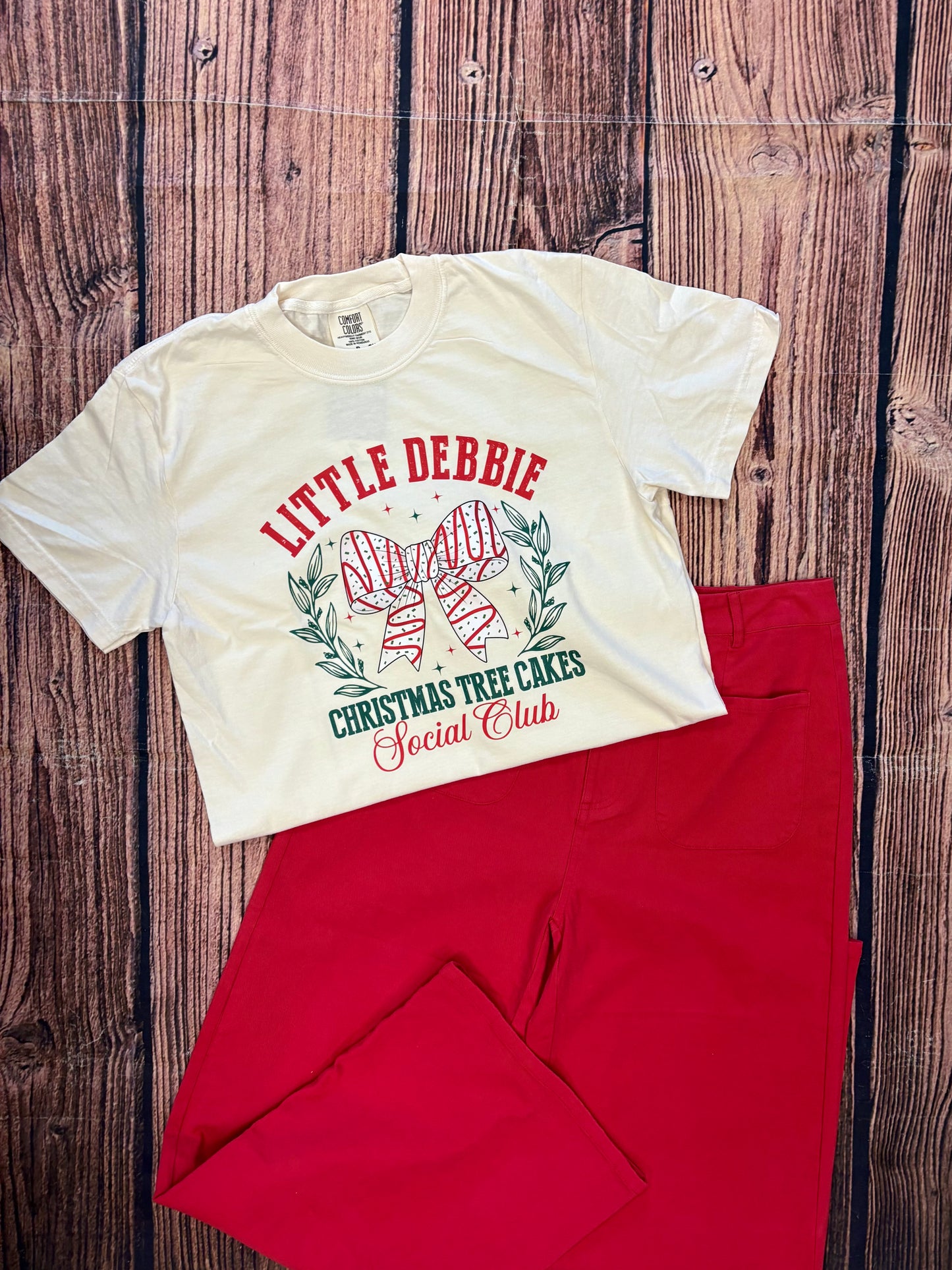 Peyton River Christmas Tee - Little Debbie