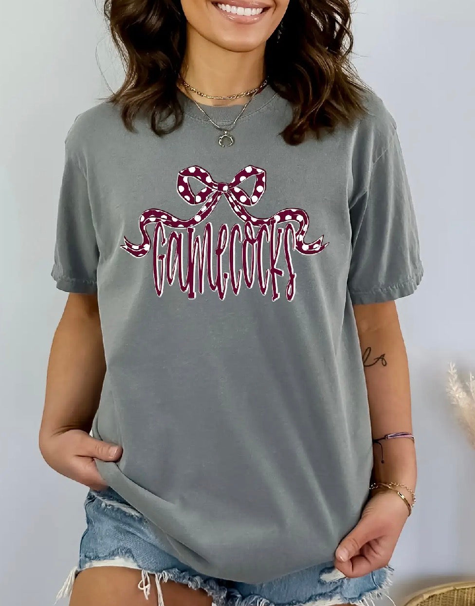 Gamecocks Bow Tee