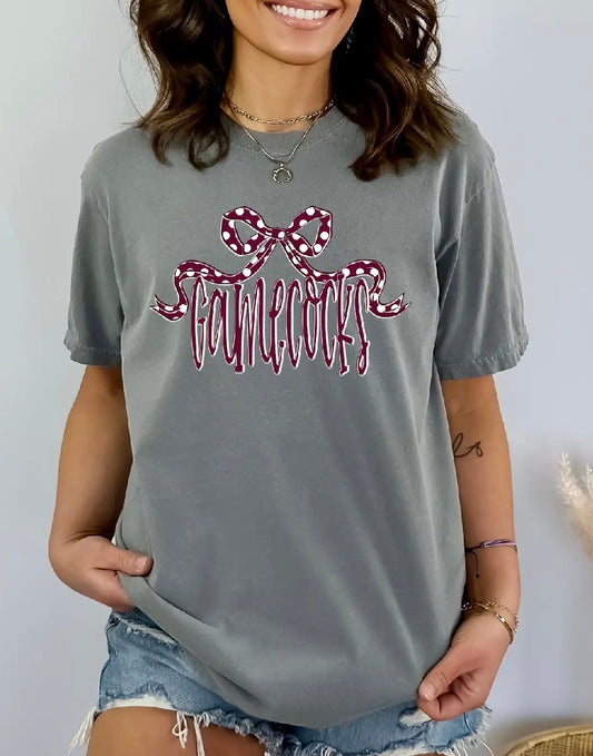 Gamecocks Bow Tee