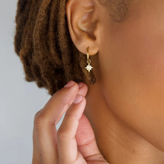 Ellie Vail Neely North Star Huggie Hoop Earring